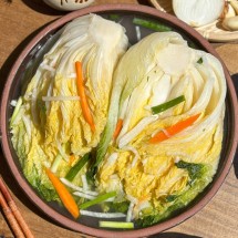 오로지 국산재료로 맛을 낸 전라도식 백김치